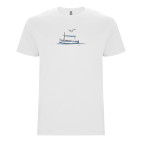 "LLAÜT AZUL" CAMISETA MARINERA BLANCA