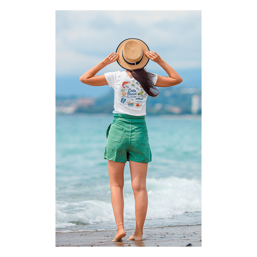 WOMEN'S T-SHIRT "COSTA BRAVA, ET PORTO DINS"