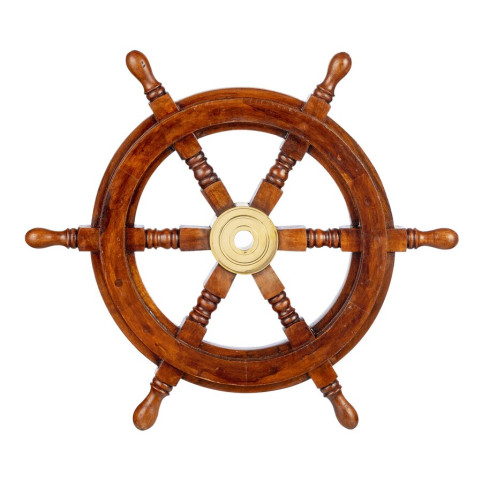 DECORATIVE SHIP'S WHEEL - 48 cm