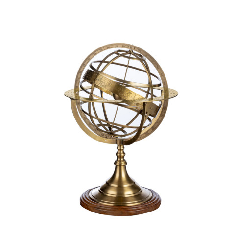 SPHÈRE "ARMILLARY" NAUTIQUE EN LAITON