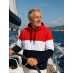 SUDADERA CUELLO ALTO « RACHELLE » COQUELICOT/BLANC/MARINE