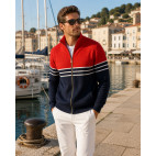 MARINE/RED SWEATER « RANDAL »
