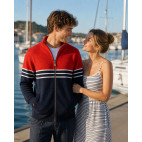 MARINE/RED SWEATER « RANDAL »