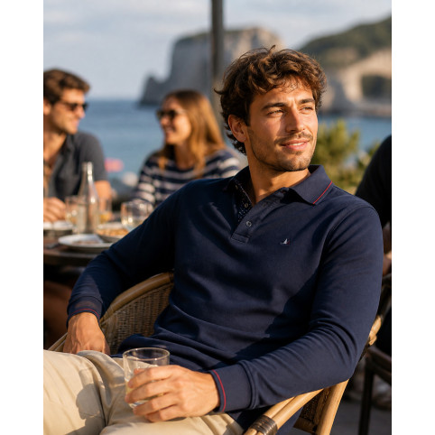 POLO MARINE MANCHES LONGUES « ZEQUIEL »