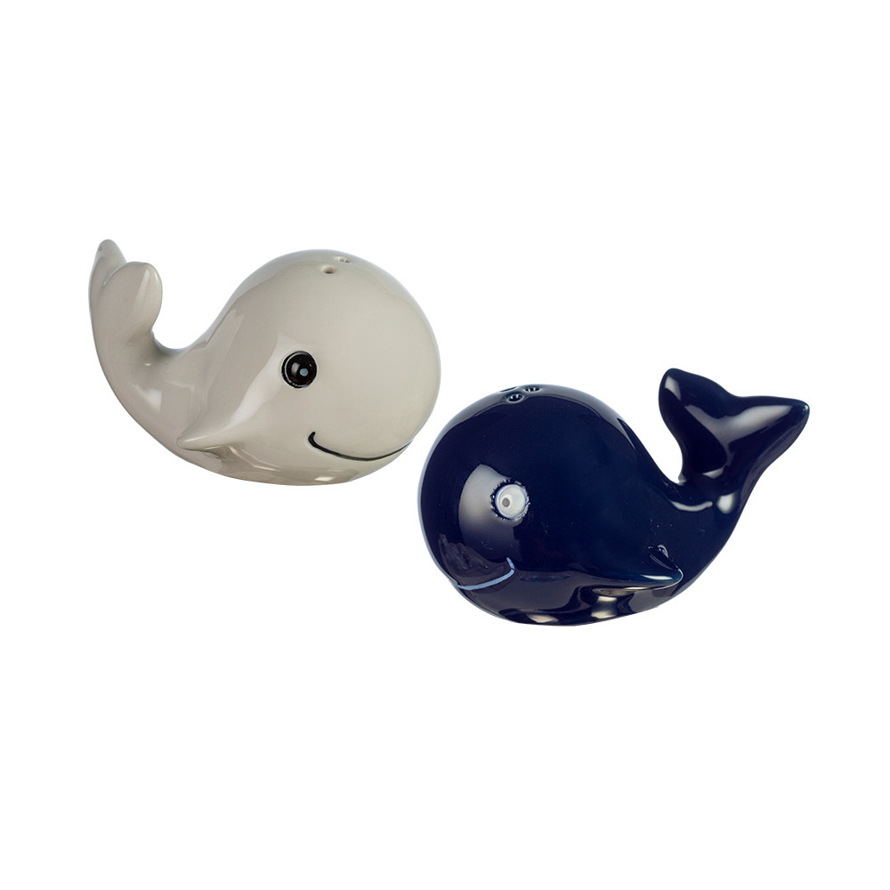 SALIÈRE ET POIVRIÈRE BALEINES MARINES