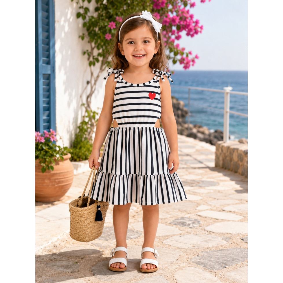 ROBE FILLE À RAYURES « CHARLIZE »