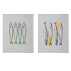 SET DE 2 PAÑOS DE COCINA – Colección Marinera
