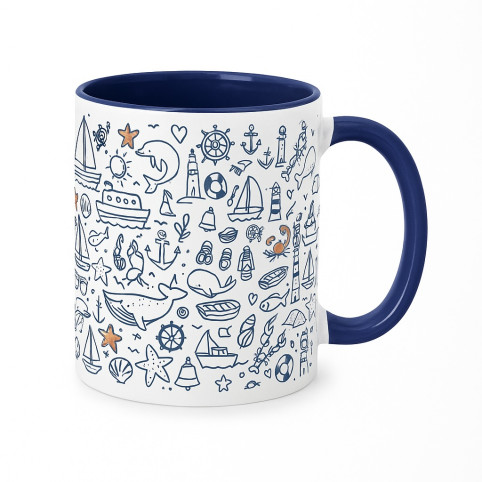 TAZA DE CERÁMICA – Colección Marinera « Iconos Marinos »
