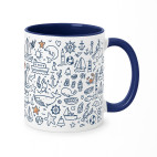 TAZA DE CERÁMICA – Colección Marinera « Iconos Marinos »