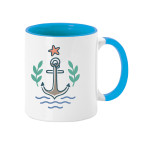 CERAMIC MUG – "Anchor" Coastal Collection