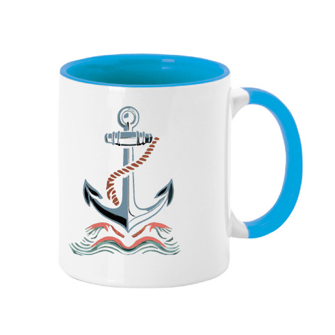TAZA DE CERÁMICA – Colección Marinera « Ancla »