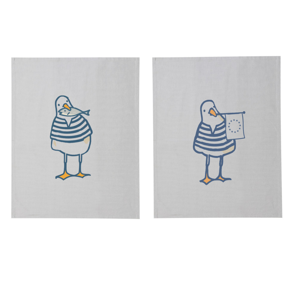 SET DE 2 PAÑOS DE COCINA – Colección Marinera