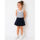 "BENEDICTE" FALDA PLISADA INFANTIL - AZUL MARINO