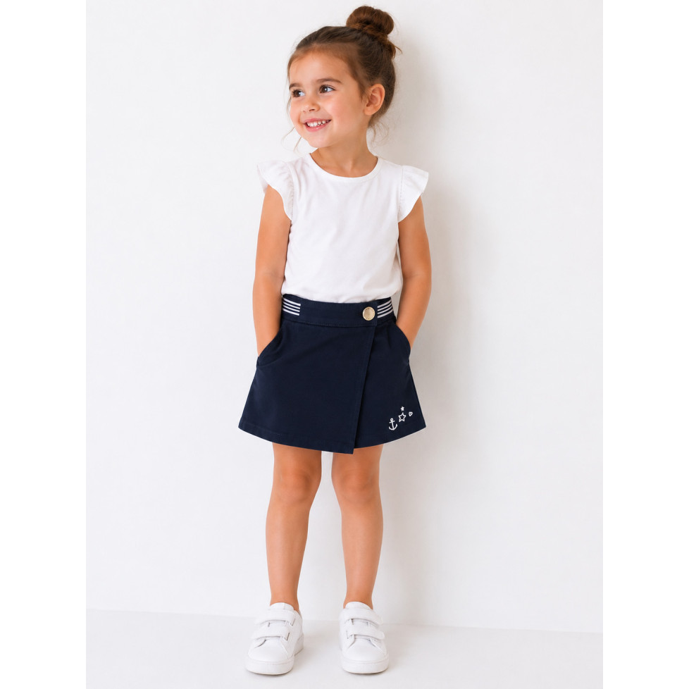 "BRIDGET" GIRLS' SKORT - NAVY BLUE