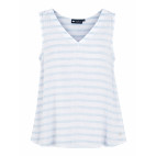 "MAKAMBA" T-SHIRT SANS MANCHES - BLANC/CIEL