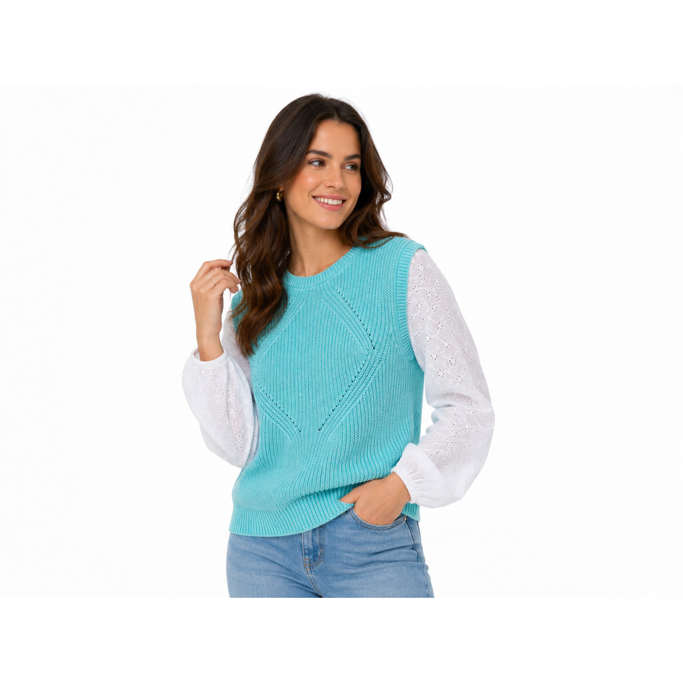 "GARANCE" JERSEY - TURQUESA
