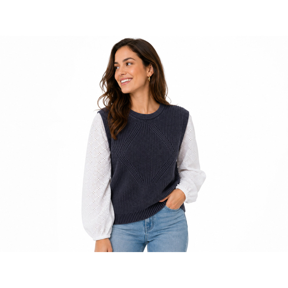 "GARANCE" SWEATER - NAVY BLUE