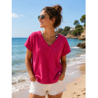 "MALWINA" CAMISETA - CORAL