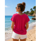 "MALWINA" CAMISETA - CORAL