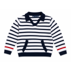 "DYLAN" JERSEY INFANTIL - BLANCO/AZUL MARINO