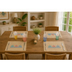 "ORIGAMI BOAT" COTTON PLACEMAT