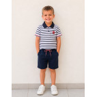 "BAPTISTE" BERMUDA BLEU MARINE POUR ENFANTS