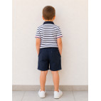 "BAPTISTE" MARINE BLUE BERMUDA SHORTS FOR KIDS