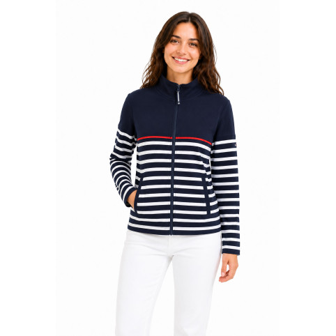"JANELLE" WOMEN'S NAUTICAL JACKET BLUE/WHITE