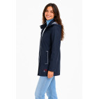 "SIA" WOMEN'S NAUTICAL NAVY BLUE RAINCOAT
