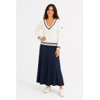"ESTELA" WOMEN'S NAUTICAL KNITTED ECRU JUMPER