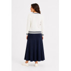 "ESTELA" WOMEN'S NAUTICAL KNITTED ECRU JUMPER