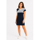 "EFFI" ROBE NAUTIQUE MANCHES COURTES Hublot Mode Marine