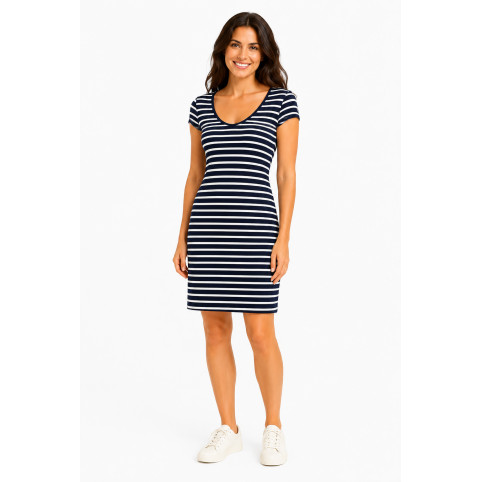 "CLOTILDE" VESTIDO MARINERO RAYAS Hublot Mode Marine