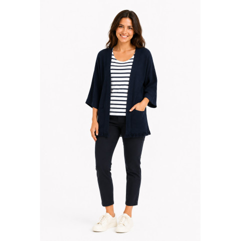 "CHIQUITA" CARDIGAN MANCHES LARGES 3/4