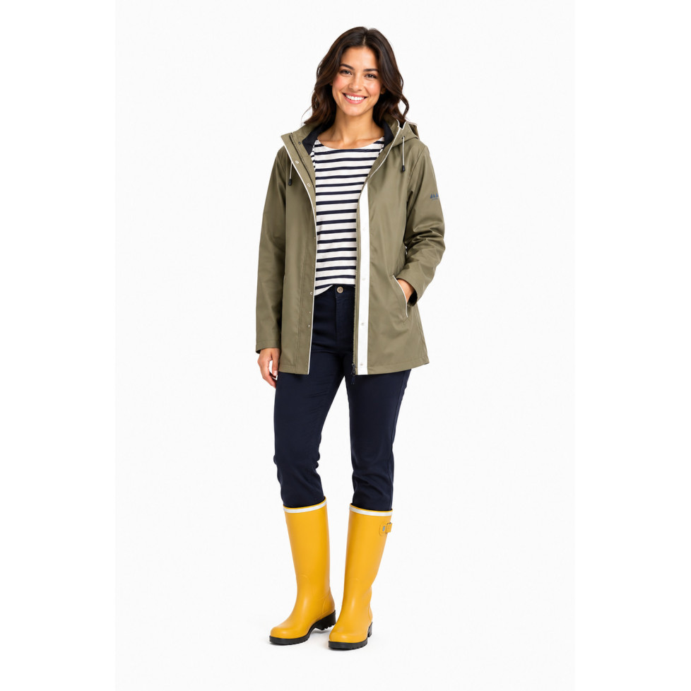 "AIGA" CIRÉ IMPERMÉABLE KAKI