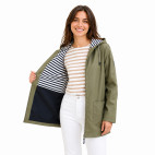 "AIGA" CIRÉ IMPERMÉABLE KAKI