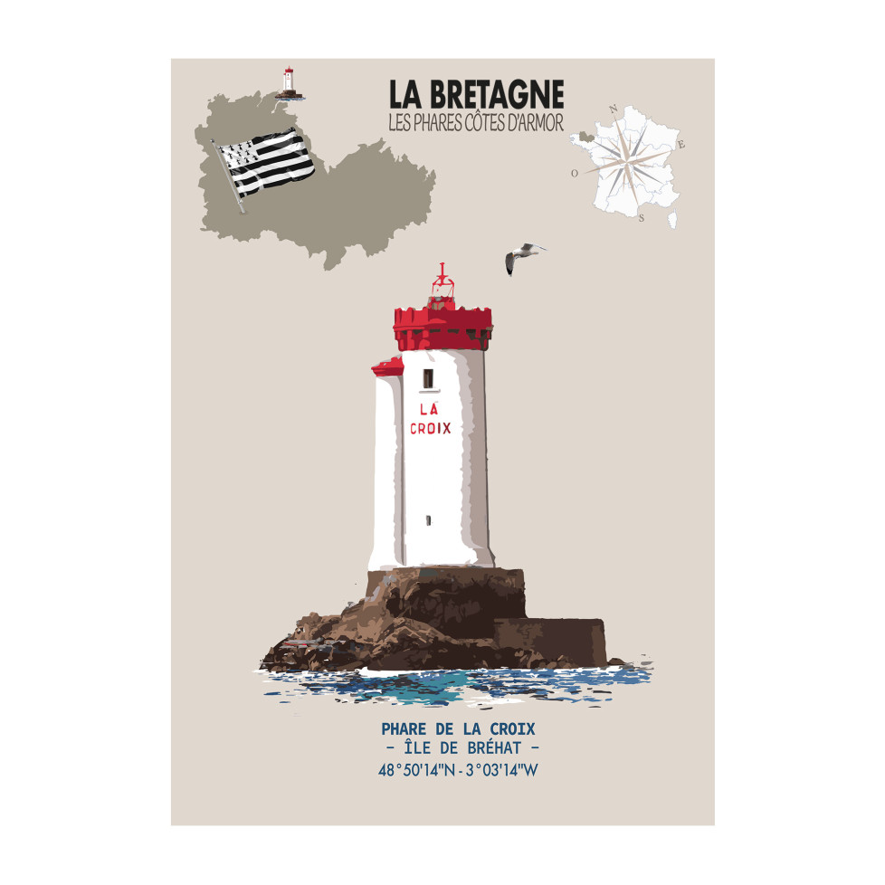 FARO LA CROIX BREHAT de l'ÎLE DE BRÉHAT - Bretagne