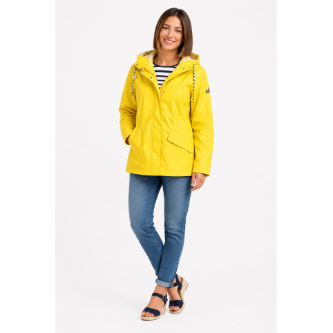 "ADORA" VESTE IMPERMÉABLE JAUNE FEMME