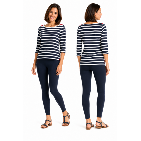 "MAURINE" CAMISETA MARINERA RAYAS MUJER MANGA 3/4