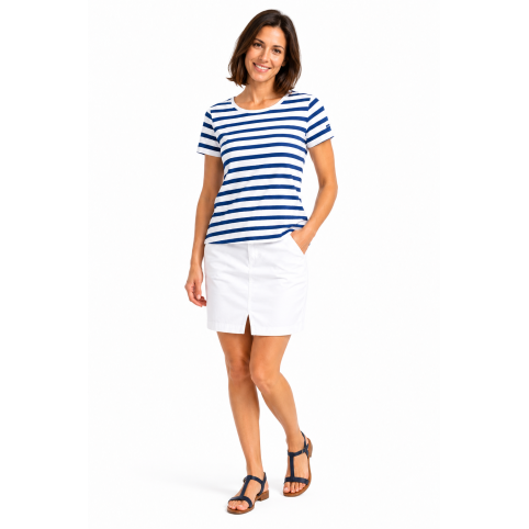"SOSO" WOMEN'S NAUTICAL STRIPED T-SHIRT