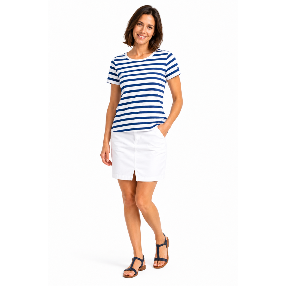 "SOSO" WOMEN'S NAUTICAL STRIPED T-SHIRT