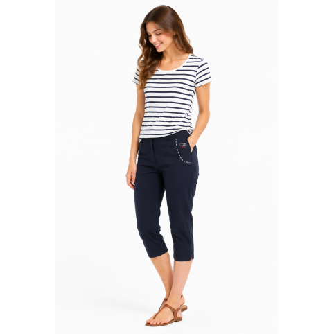 "CALYPSO" NAUTICAL CAPRI TROUSERS