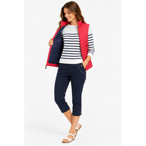 "CLEMY" CHALECO ACOLCHADO MUJER ROJO