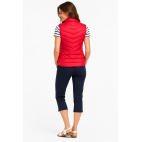 "CLEMY" GILET DOUDOUNE REMBOURRÉ FEMME ROUGE