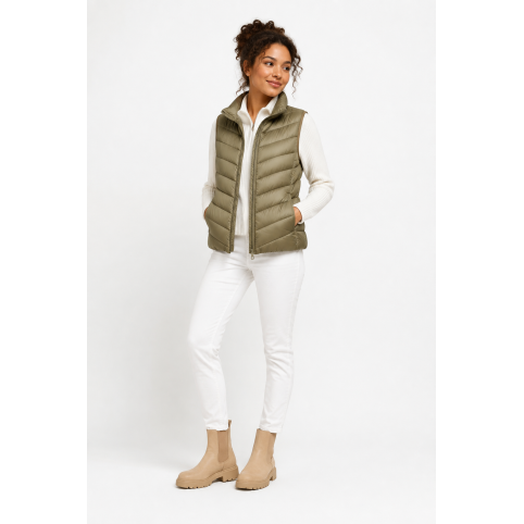 "CLEMY" CHALECO ACOLCHADO MUJER KAKI