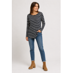 "ANAIS" CAMISETA MARINERA MUJER RAYAS MARINO-BLANCO