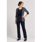 "CHANELLE" BLUSA MARINERA MUJER RAYAS AZUL MARINO-BLANCO