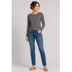 "ANGELA"  STRIPED T-SHIRT