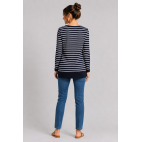 "LUDIVINE" CAMISETA MARINERA MUJER RAYAS MARINO-BLANCO