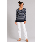 "LUDIVINE" CAMISETA MARINERA MUJER RAYAS MARINO-BLANCO